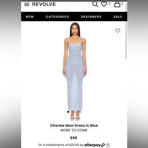 Revolve Cherlee Maxi Dress in Blue